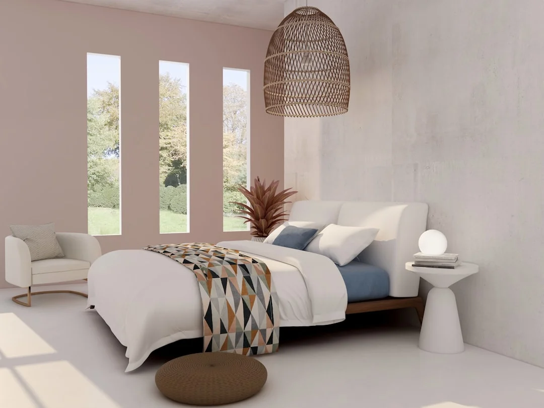 Un dormitorio tranquilo y con luz natural: símbolo de la posición de mando en el feng shui
