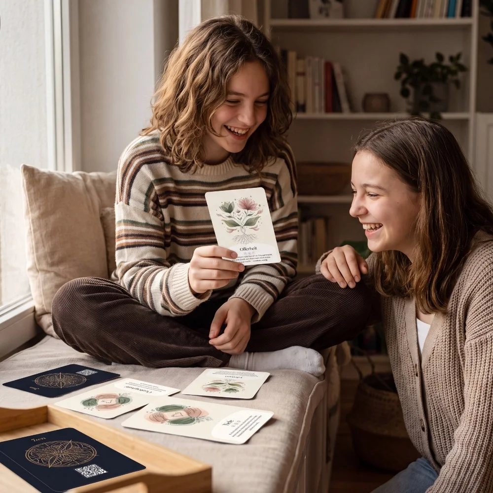 Set di biglietti per adolescenti - cuore e amicizia