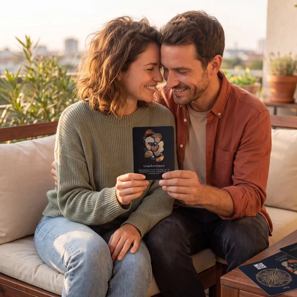 7zen CoupleCards – personalisiertes Kartenset für Paare aus zwei Geburtshoroskopen